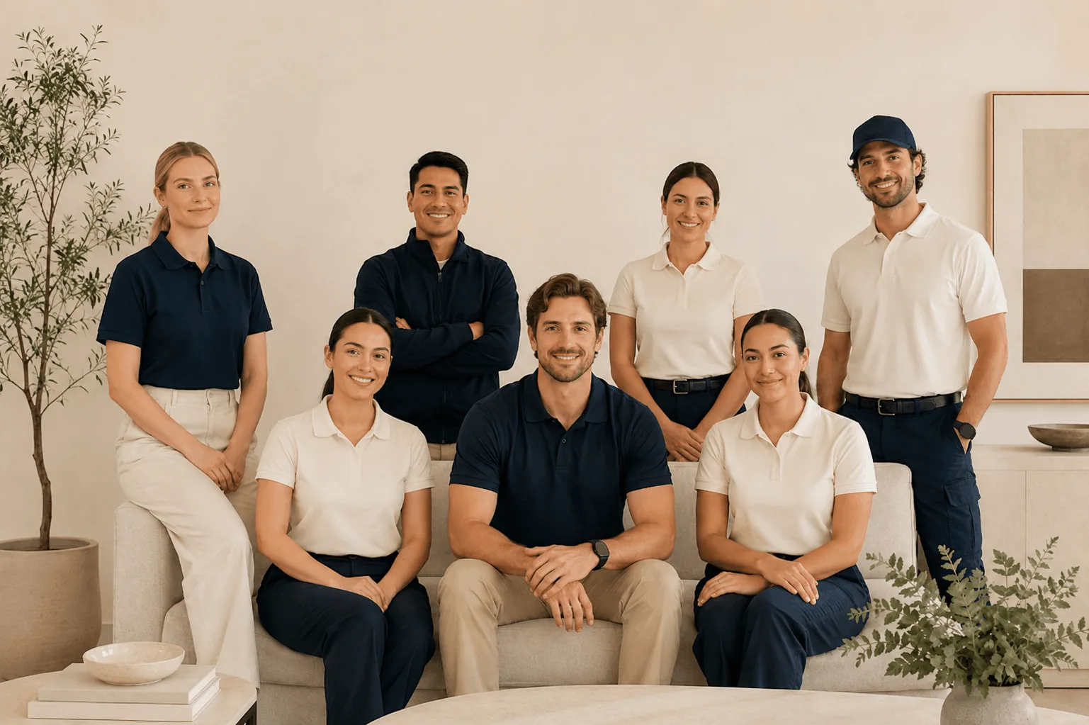 Spotless & Co. professional cleaning team portrait